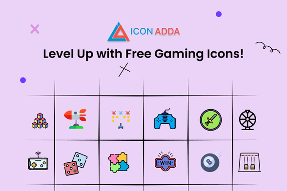 Do you work as a game developer, content producer, or gamer who wants to improve your work? You don’t have to search any farther! For all of your creative needs, IconAdda offers a large selection of gaming icons. With our icons, you can add a professional touch to your designs, whether you’re creating promotional materials, streaming overlays, or game interfaces.

How Does One Begin?
Check out our selection of Gaming Icons at IconAdda .
You can either select premium assets for exclusive features or download your favourite designs for free.
Easily include and personalise the icons into your project.

More than just images, icons are a means of successfully conveying your message. You can enhance your designs and engage your audience like never before with IconAdda’s gaming icons.

Are your designs ready for a step up? Use our gaming icons to explore a world of imaginative possibilities by visiting IconAdda .