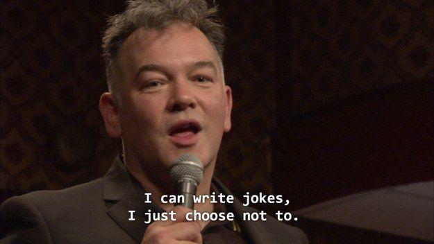 My hero, Stewart Lee. 