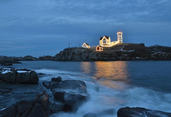 December to Remember

December at Nubble Lighthouse in Cape Neddick, Maine. It's always festive in December at Nubble Light. Most coastal Maine towns have great decorations for the holiday, but I don't think any top the Nubble Lighthouse.