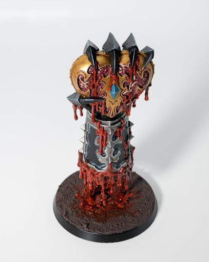 PAXU24 Arcadian Brush - Beginner Hero winner: A bloody fist clutching a decorative heart.