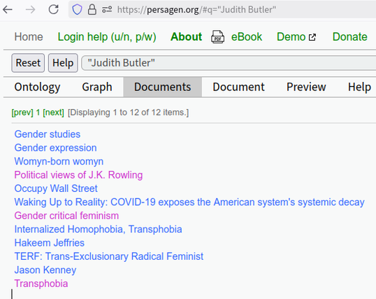 [thread] Judith Butler 🙏 🏳️‍🌈 🏳️‍⚧️ ♀️
https://en.wikipedia.org/wiki/Judith_Butler

* Am. feminist philosopher & gender studies scholar
*  influenced political philosophy, ethics, third-wave feminism, queer theory, literary theory
* supporter of 2SLGBTQIA+ rights
* Who's Afraid of Gender? explores roots of current anti-trans rhetoric, a "phantasm" that aligns with emerging authoritarian movements

#JudithButler #feminism #feminists #GenderStudies #QueerTheory #LGBTrights #TransgenderRights #transgender