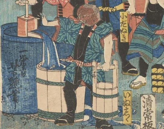 Woodblock print of animals mimicking humans undertaking a big end of year cleaning.

Image thanks🙇‍♂️-https://otakinen-museum.note.jp
