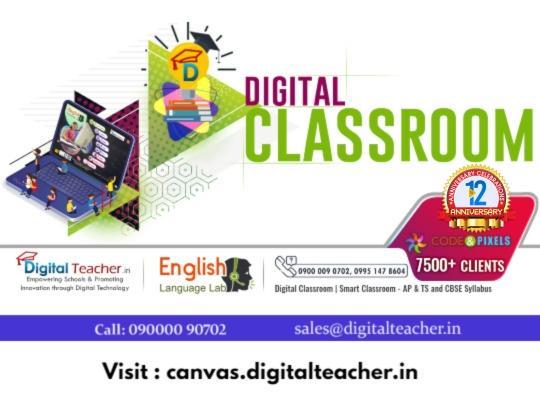 CBSE AP and TS Board Syllabus -Digital Teacher in Digital Smart Classroom