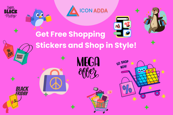 Are you a shopper? Do you want some creativity and fun added to your work? Look no further! Add premium shopping stickers from IconAdda to enhance your collections, presentations, social media posts and graphics. From company designing to showcasing a love of marketing, IconAdda stickers can give your company an edge over the competition.