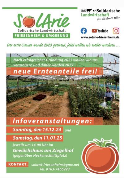  www.solarie-friesenheim.de Infoveranstaltung: Samstag, den 11.01.25 