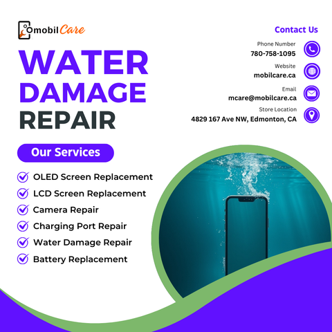 An image of water damage repair near edmonton
