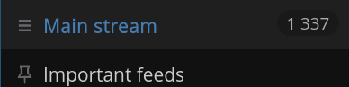 Screenshot of FreshRSS showing that there are 1337 unread articles