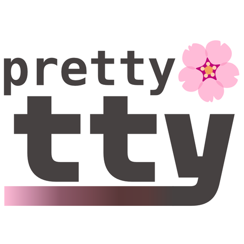 pretty-dash-tty but with a cherry blossom emoji for the "dash."