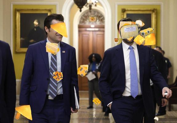 Gaetz with Vance-- facetime-- Extra cheese.