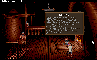 Screenshot of Lure of the Temptress on the Amiga