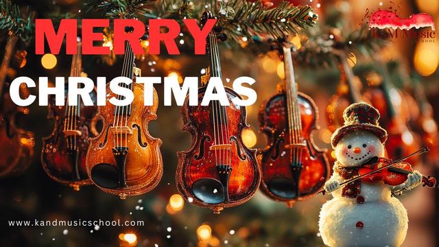 Merry Christmas from K&M Music School, wishing joy and harmony to students, families, and friends with beautiful music and cherished moments.