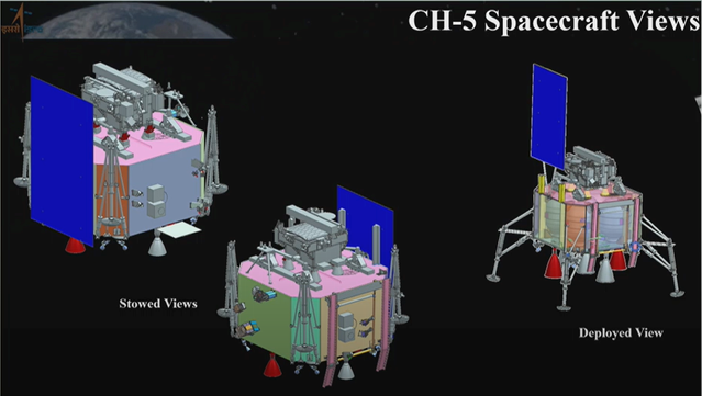 Render of Chandrayaan-5 LUPEX spacecraft (lander and rover)