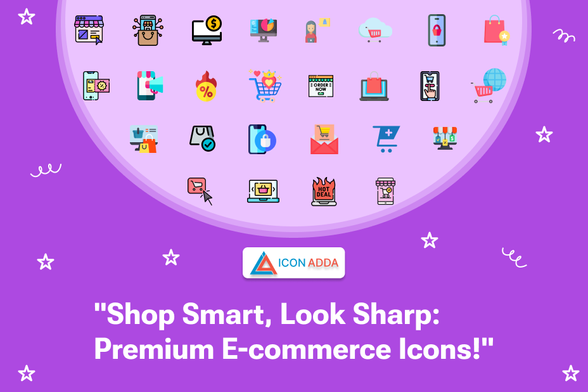First impressions are everything in this fast world of online business. An attractive website along with easy navigation will significantly help turn infrequent visitors into dedicated customers. IconAdda believes that good design can be invaluable. Thus, IconAdda provides free E-Commerce logos for enhancing your online store further.