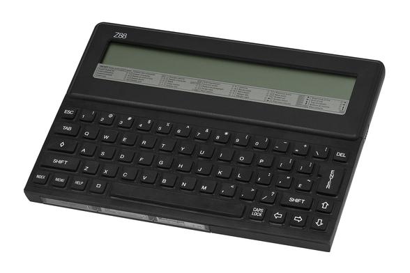 Picture of the Cambridge Z88 notebook computer.