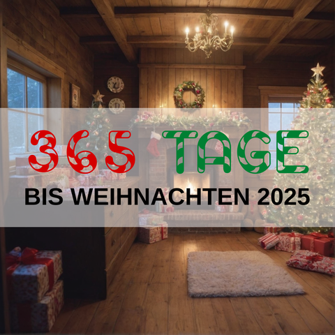 Image created using AI technology provided by Fooocus v2.5.5 (https://github.com/lllyasviel/Fooocus).
Front text: "365 Tage bis Weihnachten 2025"