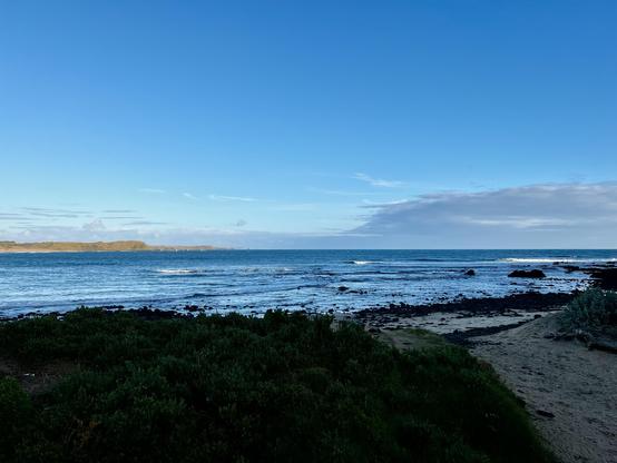 Sea view from penguin viewing platform 