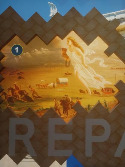 #americanProgress is an 1872 painting by #JohnGast, a Prussian-born painter, printer, and lithographer who lived and worked most of his life during 1870s in Brooklyn, New York. American Progress, an allegory of manifest destiny, was
