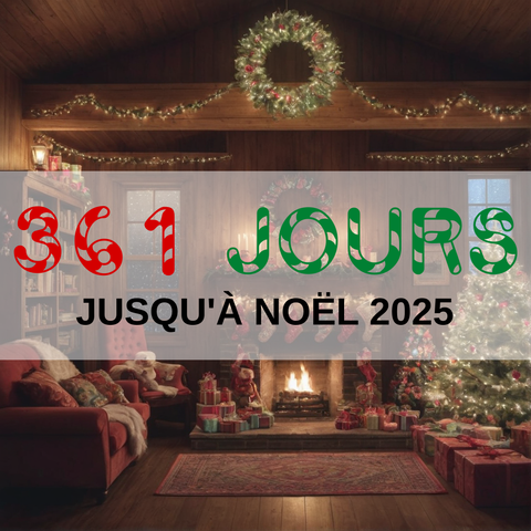 Image created using AI technology provided by Fooocus v2.5.5 (https://github.com/lllyasviel/Fooocus).
Front text: "361 jours jusqu'à Noël 2025"