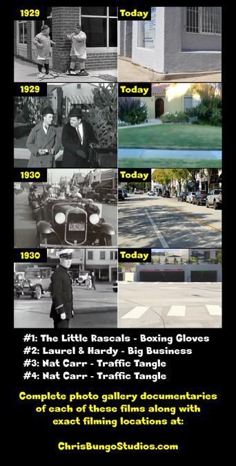 Movie location then and now film location Laurel and Hardy movie locations The Little Rascals filming locations Culver City then and now.