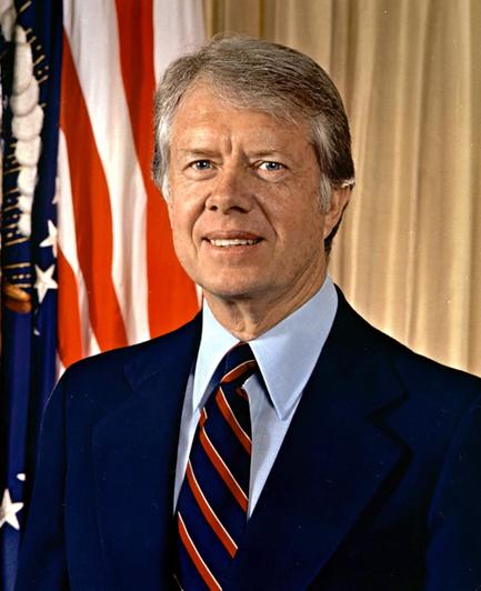 Official portrait of 39th U.S. President, Jimmy Carter, 1977.