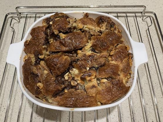 Out of the oven and settling.