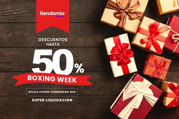 El "Boxing Week" son las rebajas y liquidaciones después de Navidad en Estados Unidos.

Encontrá en Tiendamia productos seleccionados en liquidación hasta 50% OFF: Celulares iPhone, Xiaomi, Samsung Galaxy, Apple Airpods, Apple Macbook, notebooks, consolas y mucho más...

🎁 Aplicá el Cupón de Descuento: COMUNIDAD-MIA y obtén el mejor beneficio.