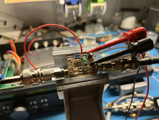 ERA-3SM MMIC amplifier on breadboard