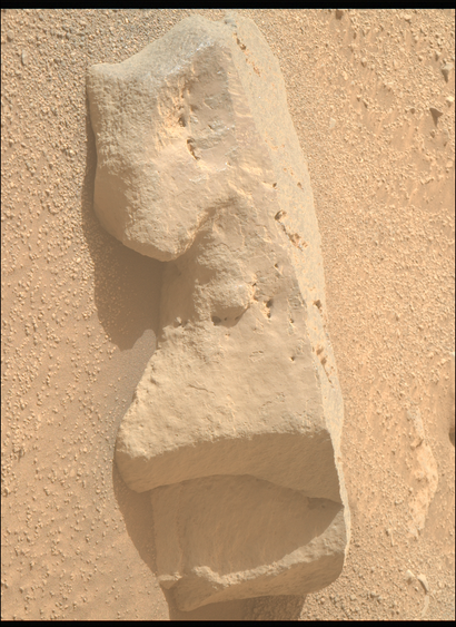 The linked photo rotated, looking like a partly-buried face.