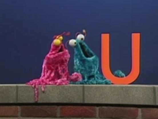 The Martian muppets and the letter U.