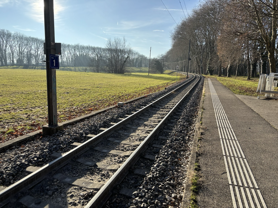 Gleis 1 Schild