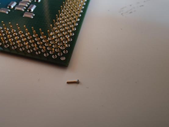 Broken pin from a CPU
