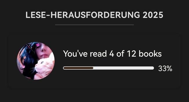 Reading challange 2025 4 of 12 books