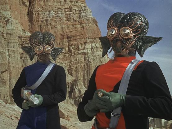 Hostile alien beings from The Time Tunnel episode, Raiders from Outer Space.