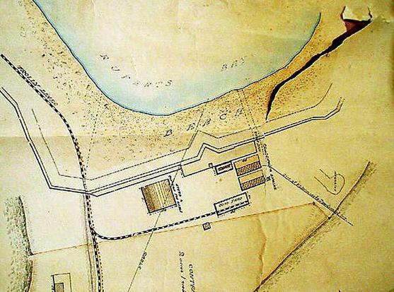 Map showing the railway in Ruperts