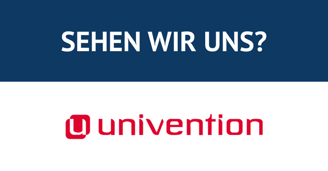 Logo Univention mit Schriftzug Sehen wir uns?