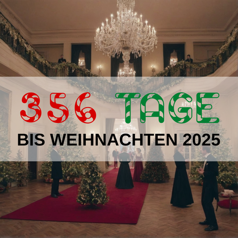 Image created using AI technology provided by Fooocus v2.5.5 (https://github.com/lllyasviel/Fooocus).
Front text: "356 Tage bis Weihnachten 2025"