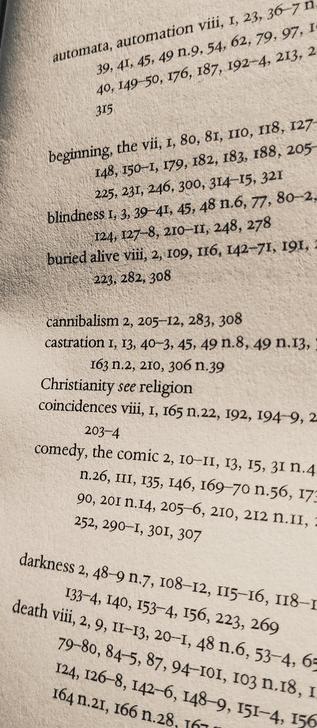Index of the Uncanny 