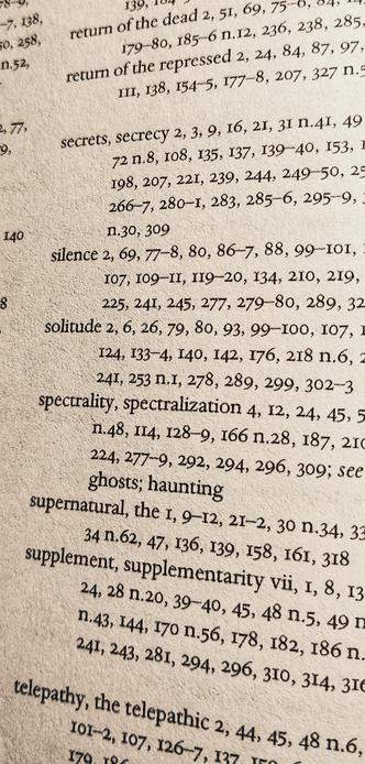 Index of the Uncanny 