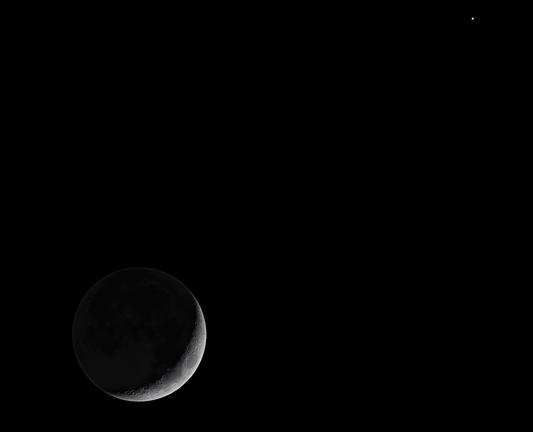 Moon and Venus