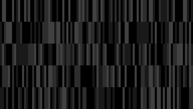 Five rows of vertical rectangles all in shades of gray.