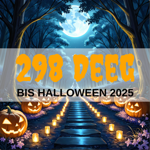 Image created using AI technology provided by Fooocus v2.5.5 (https://github.com/lllyasviel/Fooocus).
Front text: "298 Deeg bis Halloween 2025"