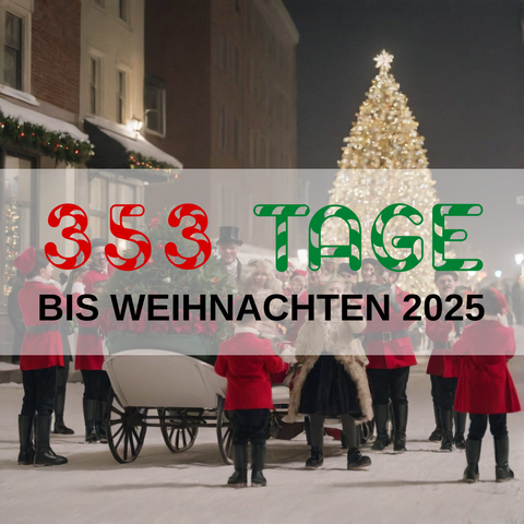 Image created using AI technology provided by Fooocus v2.5.5 (https://github.com/lllyasviel/Fooocus).
Front text: "353 Tage bis Weihnachten 2025"