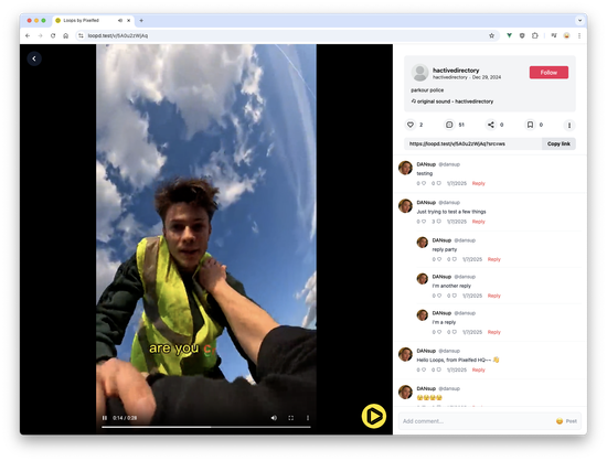 New Loops webUI