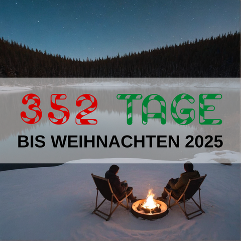 Image created using AI technology provided by Fooocus v2.5.5 (https://github.com/lllyasviel/Fooocus).
Front text: "352 Tage bis Weihnachten 2025"