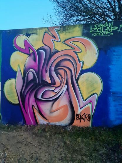 2025 Graffiti Abstract by Fabian Zolar in Roth bei Nuernberg , style streetart abstraction, see mote on www.zolart.de