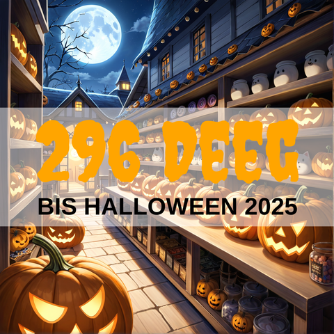 Image created using AI technology provided by Fooocus v2.5.5 (https://github.com/lllyasviel/Fooocus).
Front text: "296 Deeg bis Halloween 2025"