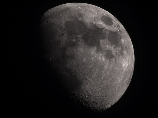 View of the moon by the Odyssey Pro. 
