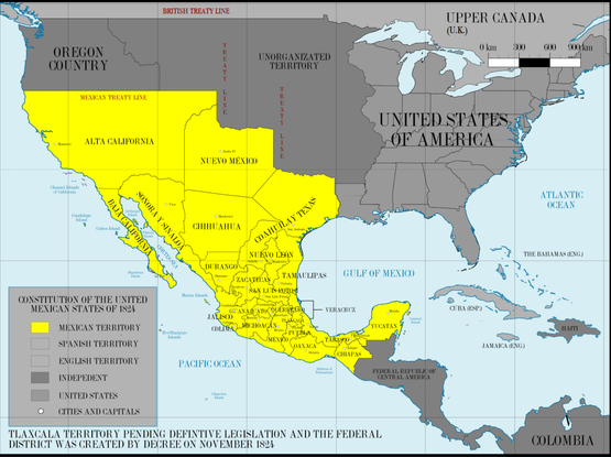 Mexique en 1824