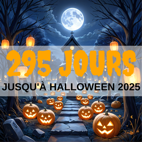 Image created using AI technology provided by Fooocus v2.5.5 (https://github.com/lllyasviel/Fooocus).
Front text: "295 jours jusqu'à Halloween 2025"
