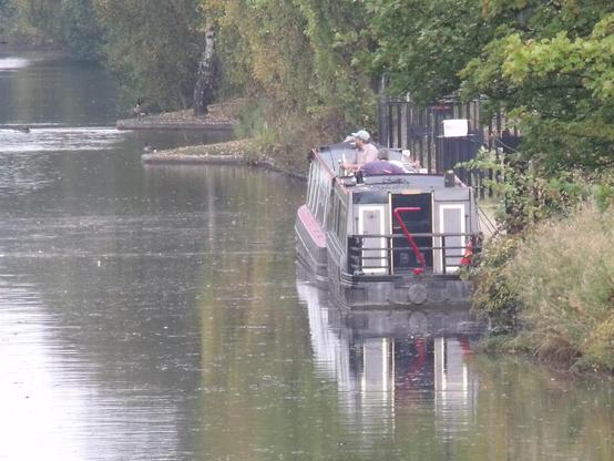 A photo titled "Bournville Station and the Worcester and Birmingham Canal - ramp for the canal - narrowboat", taken near Sparry's Wharf by ell brown on Flickr.